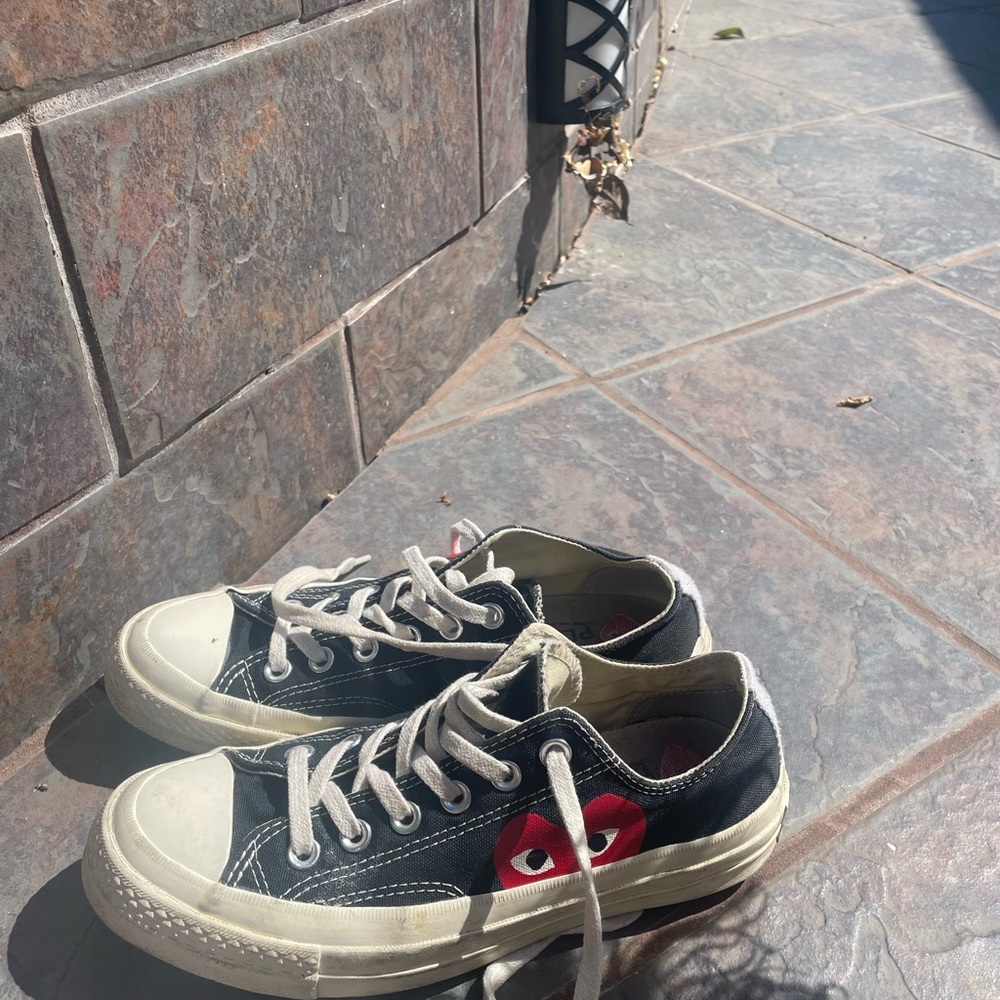 Comme des garcons converse black W